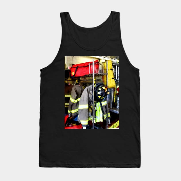 Firemen - Uniforms Inside Firehouse Tank Top by SusanSavad